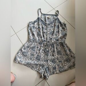 Denim & Supply Floral One Piece Romper - Medium